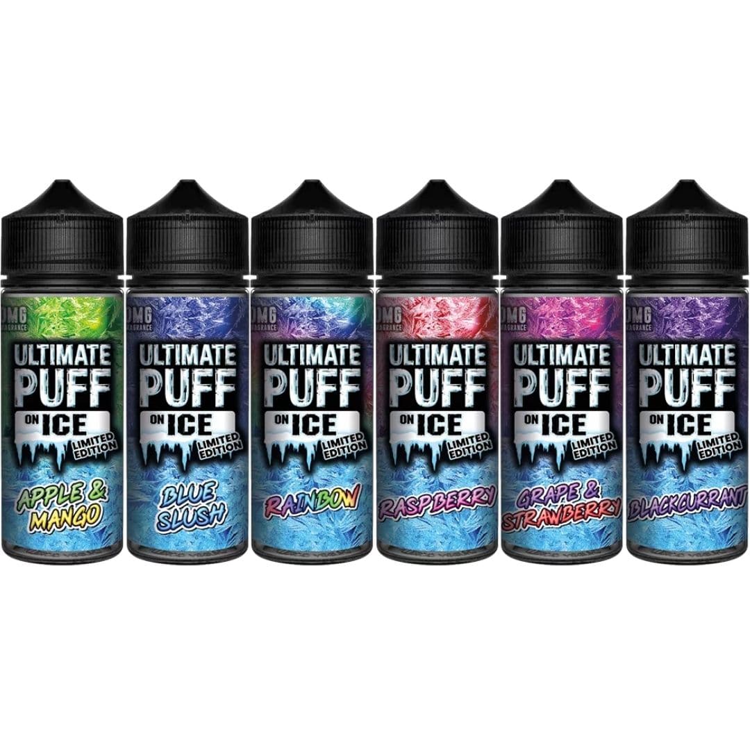 Ultimate Puff On Ice Range 100ml E Liquid Shortfill - £7.99